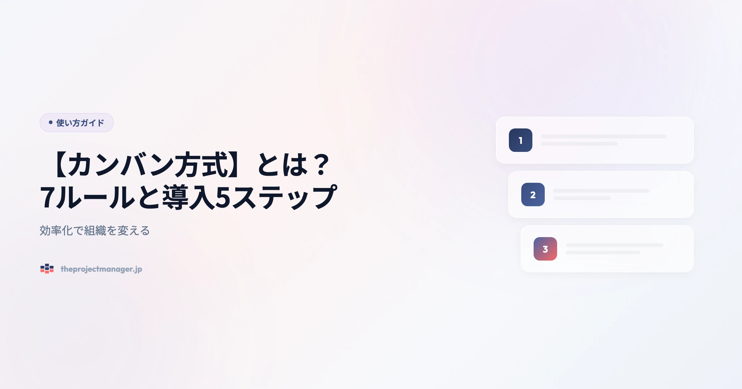 【カンバン方式】とは?7ルールと導入5ステップ